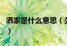 灑家是什么意思（關于灑家是什么意思的介紹）