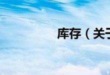 庫(kù)存（關(guān)于庫(kù)存的介紹）