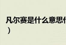 凡爾賽是什么意思什么梗（凡爾賽是什么意思）