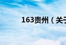 163貴州（關(guān)于163貴州的介紹）
