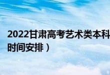 2022甘肅高考藝術(shù)類本科一批錄取時間從哪天到哪天（錄取時間安排）
