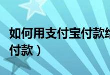 如何用支付寶付款給對公賬戶（如何用支付寶付款）