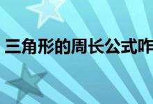 三角形的周長公式咋算（三角形的周長公式）