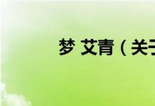 夢(mèng) 艾青（關(guān)于夢(mèng) 艾青的介紹）