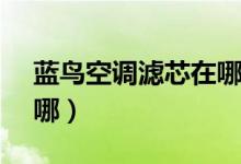 藍(lán)鳥空調(diào)濾芯在哪圖解（lannia空調(diào)濾芯在哪）