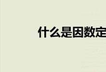 什么是因數(shù)定義（什么是因數(shù)）