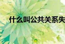 什么叫公共關(guān)系失態(tài)（什么叫公共關(guān)系）