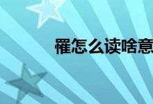 罹怎么讀啥意思?。驹趺醋x）