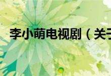 李小萌電視?。P(guān)于李小萌電視劇的介紹）