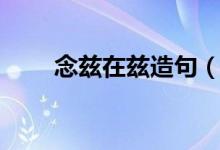 念茲在茲造句（念茲在茲什么意思）