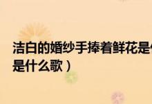 潔白的婚紗手捧著鮮花是什么含義（潔白的婚紗手捧著鮮花是什么歌）