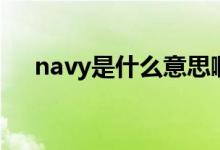 navy是什么意思?。╪avy是什么顏色）