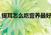銀耳怎么吃營(yíng)養(yǎng)最好（銀耳怎么吃最有營(yíng)養(yǎng)）