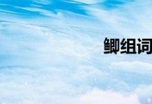 鯽組詞（鯽組詞）