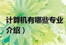 計(jì)算機(jī)有哪些專業(yè)（關(guān)于計(jì)算機(jī)有哪些專業(yè)的介紹）
