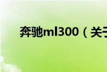 奔馳ml300（關(guān)于奔馳ml300的介紹）