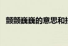 顫顫巍巍的意思和拼音（顫顫巍巍的意思）