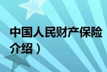 中國人民財產(chǎn)保險（關(guān)于中國人民財產(chǎn)保險的介紹）