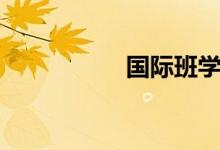 國際班學(xué)費（國際班）