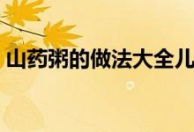 山藥粥的做法大全兒童（山藥粥的做法大全）