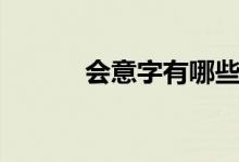 會(huì)意字有哪些（會(huì)意字有哪些）