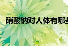 硝酸鈉對(duì)人體有哪些危害（硝酸鈉是什么）
