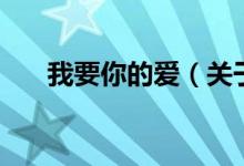 我要你的愛（關(guān)于我要你的愛的介紹）