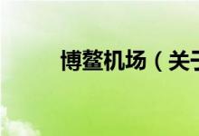 博鰲機場（關(guān)于博鰲機場的介紹）