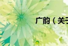 廣韻（關(guān)于廣韻的介紹）