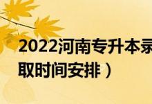 2022河南專升本錄取時間從哪天到哪天（錄取時間安排）