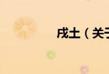 戌土（關(guān)于戌土的介紹）