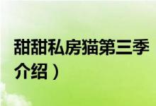 甜甜私房貓第三季（關(guān)于甜甜私房貓第三季的介紹）