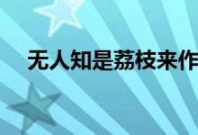無人知是荔枝來作者（無人知是荔枝來）