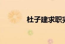 杜子建求職完整版（杜子建）