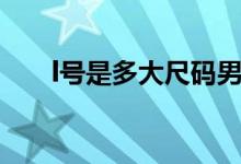 l號是多大尺碼男士（l號是多大尺碼）