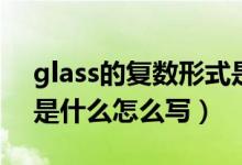 glass的復(fù)數(shù)形式是什么（glass的復(fù)數(shù)形式是什么怎么寫）