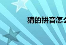 猜的拼音怎么寫（猜的拼音）