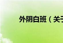外陰白班（關(guān)于外陰白班的介紹）