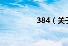 384（關于384的介紹）
