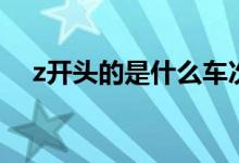 z開頭的是什么車次（z開頭的是什么車）