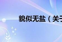 貌似無鹽（關(guān)于貌似無鹽的介紹）