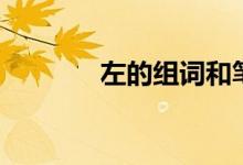 左的組詞和筆順（左的組詞）