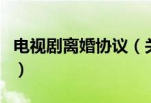 電視劇離婚協(xié)議（關(guān)于電視劇離婚協(xié)議的介紹）