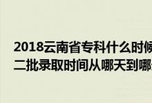 2018云南省專(zhuān)科什么時(shí)候錄?。?022云南藝術(shù)體育類(lèi)本科二批錄取時(shí)間從哪天到哪天）