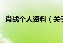 肖戰(zhàn)個人資料（關于肖戰(zhàn)個人資料的介紹）