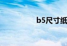 b5尺寸紙張（b5尺寸）