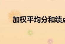 加權(quán)平均分和績點差別（加權(quán)平均分）