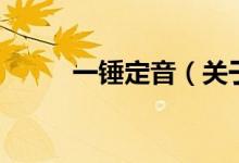 一錘定音（關(guān)于一錘定音的介紹）