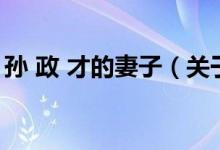 孫 政 才的妻子（關(guān)于孫 政 才的妻子的介紹）
