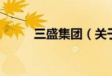 三盛集團（關(guān)于三盛集團的介紹）